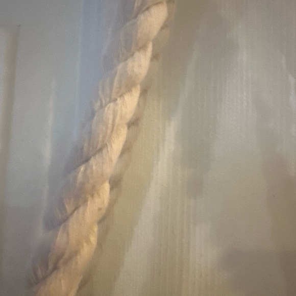 Saks Fifth Avenue Woven Tote Handbag Purse Painted Metallic Silver Type NWT - Picture 5 of 9